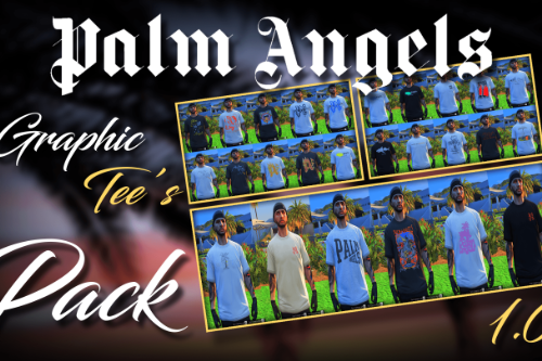 Palm Angels Graphic Tee's Pack For MP Males