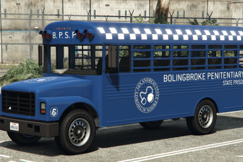 Vapid prison buses outside the prison Bolingbrook