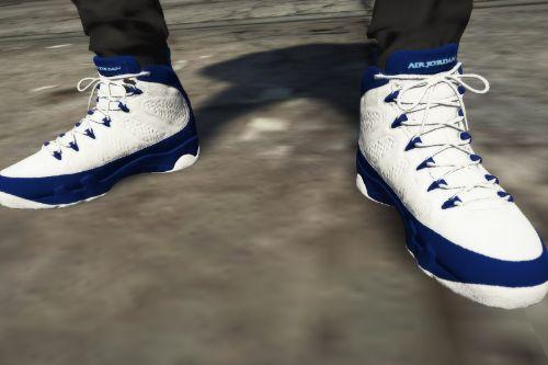 Pearl Blue Jordan 9's