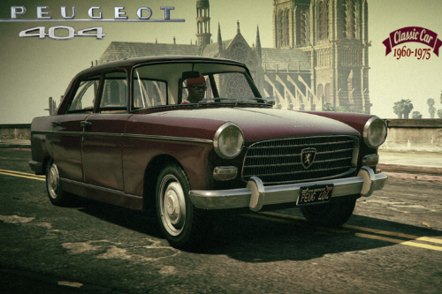 Peugeot 404 + Taxi [Add-On / Replace | Tuning | Template | LODS]
