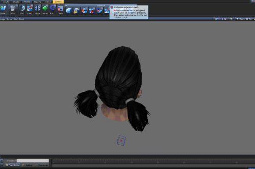 Pigtails hair for MP female