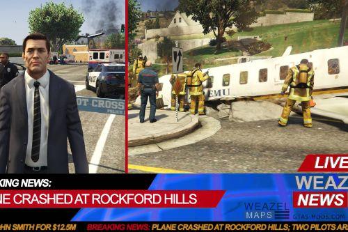 Plane crash at Rockfold Hills