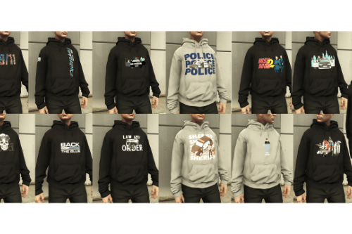 Police Hoodie for MP Male