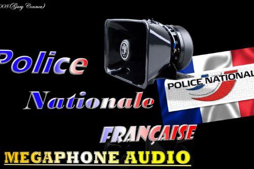 Police Nationale Française MegaphoneAudio