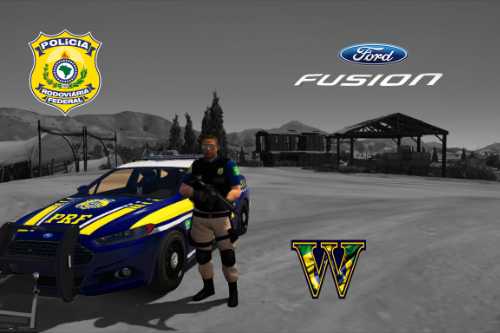 Viatura Polícia Rodoviária Federal Brasileira PRF Ford Fusion - Brazilian Highway Patrol