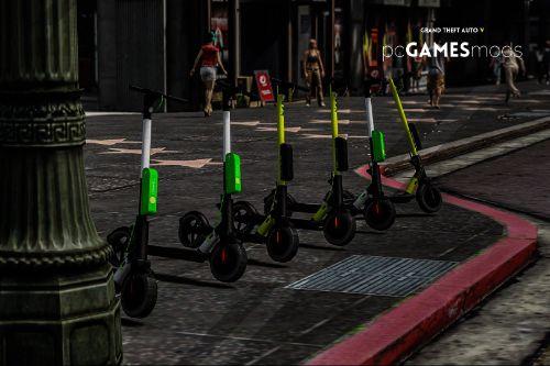 Portuguese - Electric Sharing Scooter [ AddOn / Livery / + Map Editor Xml ]