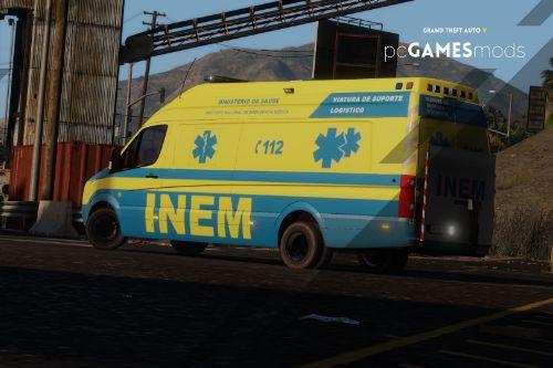 Portuguese INEM Logistic Support Vehicle - Volkswagen Crafter Long [AddOn / Livery]