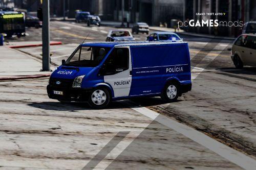 Portuguese PSP Cinotechnical Operational Group - Dog Carriage - Ford Transit [ AddOn / Non-Els ]