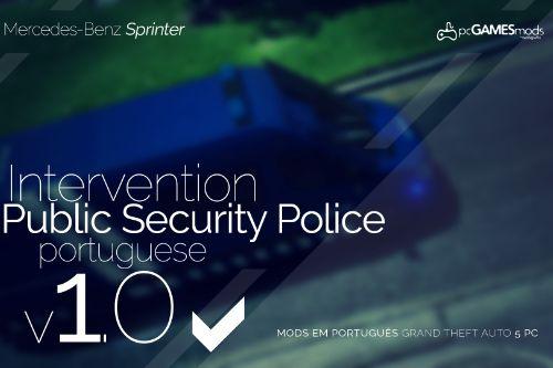 Portuguese Public Security Police UEP/CI - Mercedes Sprinter [ Replace/AddOn/ELS ]