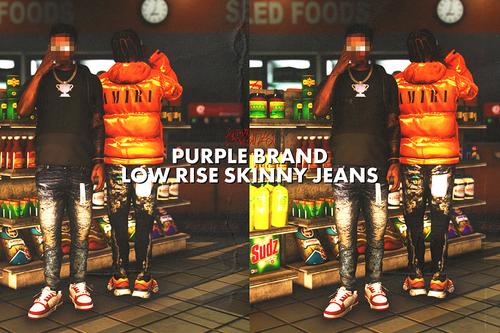 Purple Brand Low Rise Skinny Jeans for MP Male