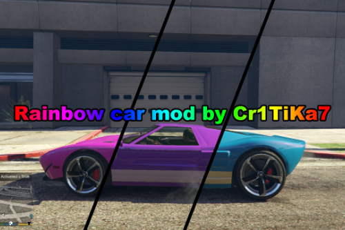 Rainbow car mod