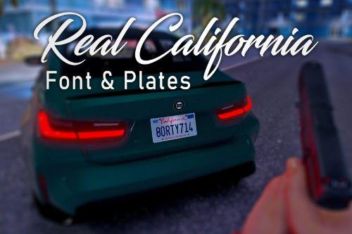 Real California Font & Plates