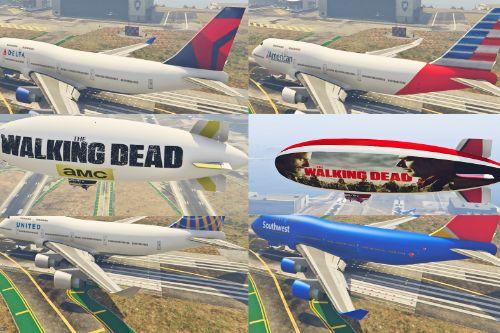 Real Planes & The Walking Dead on Blimps