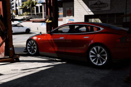 Realistic handing and Increased LOD's for "Tesla Model S [Add-on] 