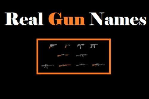 Realistic Weapon Names