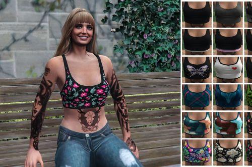 recolored cropped top | textures | MP female