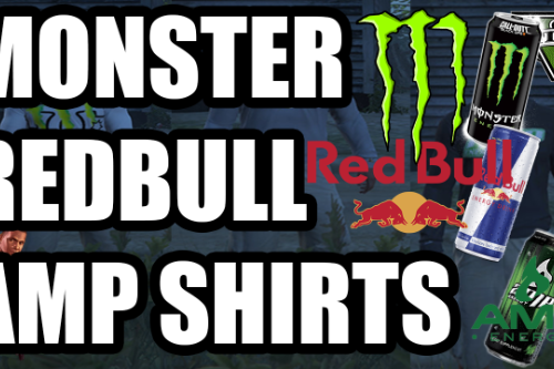 Red Bull, Monster and AMP Shirts