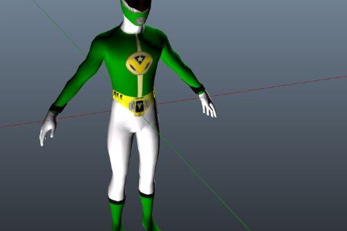 Red, Green Power Ranger  [Add-On Ped]