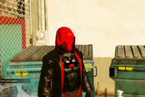 Red Hood with Black Suit 