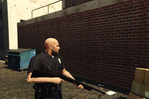 Remington 870e Shotgun Black Police Retexture