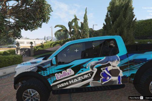 Ren Hazuki Itasha Love Live Superstar 2018 Ford F-150 Raptor Crew Cab