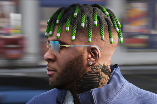 Retexture Small Dreads 3 Colors For Franklin. 