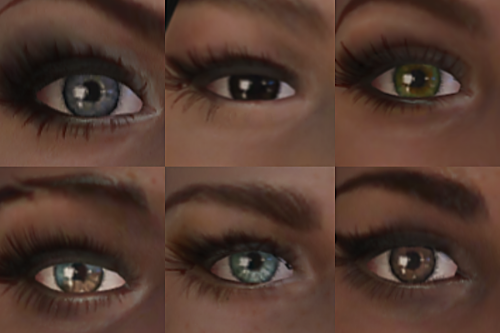 Eye colors for MP Female and Male