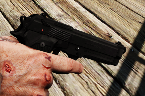 Retextured Beretta M9 w/ Markings