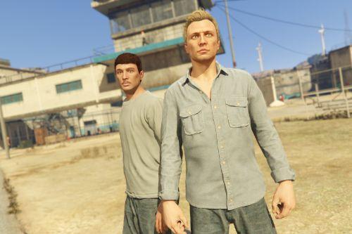 Retro Prison Attire for MP Male