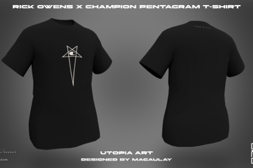 Rick Owens x Champion pentagram T-shirt | MP Male