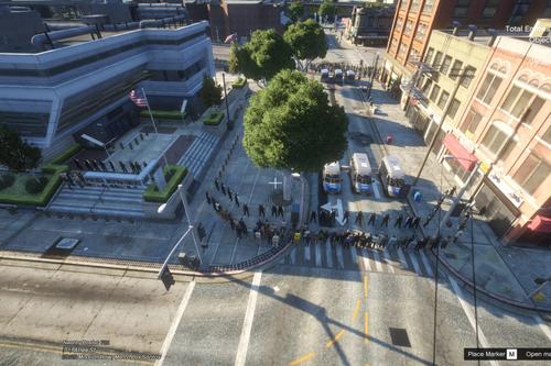 Riot at Mission row police department