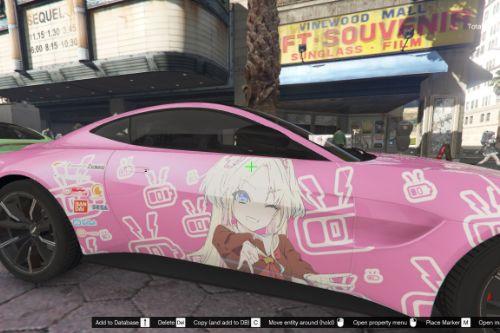 Rurino Osawa Link Like Love Live Itasha (痛車/痛车) for 2018 Aston Martin Vantage