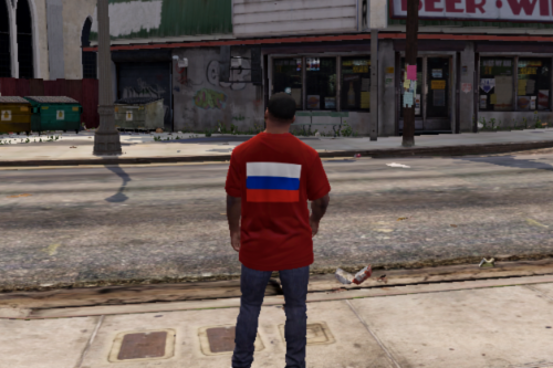 Russian Flag and Footbal Team Shirt