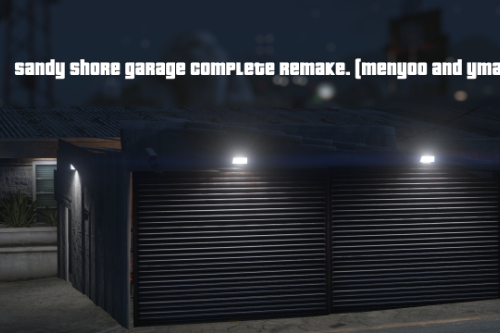 Sandy Shores police garage 2024 complete remake. (Menyoo/ YMAP) 