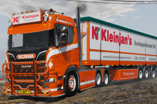Scania R650 Kleinjan [Red Interior lights]