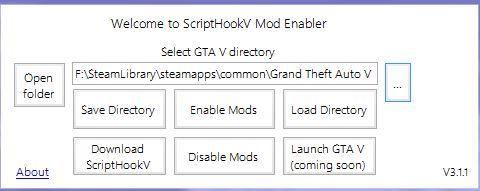 ScriptHookV Mod Enabler