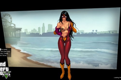 Sexy Spider Woman startup screen