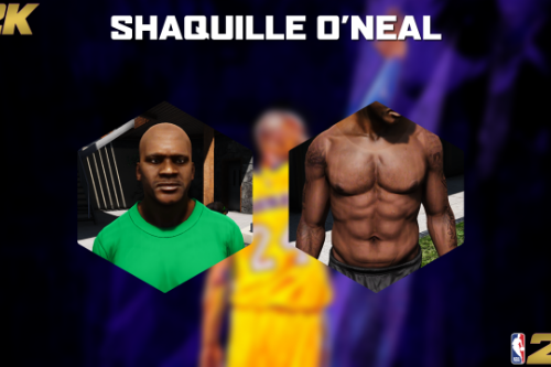 Shaquille O'Neal face and body texture