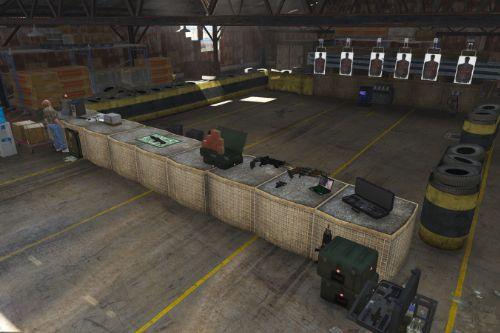 Shooting range in hangar 