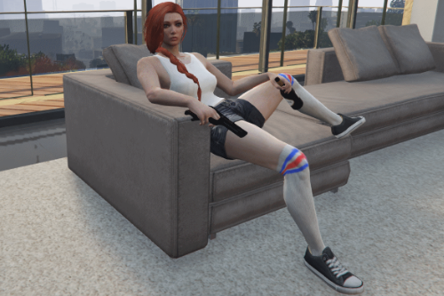 Shorts With Knee High Socks for MP Female