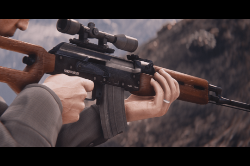 Shrewsbury Russian Sniper Rifle (lore friendly SVD Dragunov) [Add-On | Animated | Lore Friendly | Tints]
