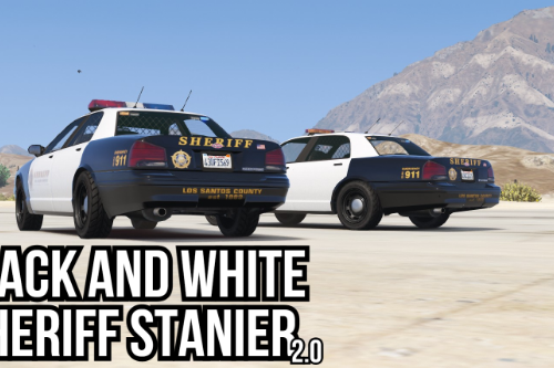 Simple Black and White Sheriff Stanier