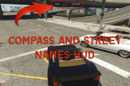 Simple Compass and Street Names HUD [.LUA]