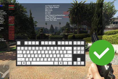 Simple Trainer for GTA V for keyboards without numpad