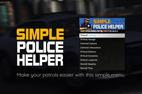 Simple Police Helper Menu Simple Police Helper Menu