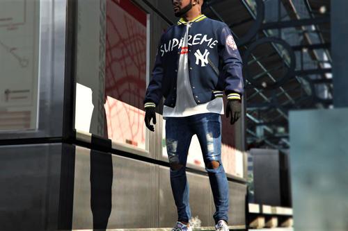 Skinny Ripped Denim Jeans Ad7328 a