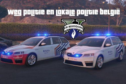 Belgian Police Škoda Octavia: Lokale- en Federale Wegpolitie België Pack