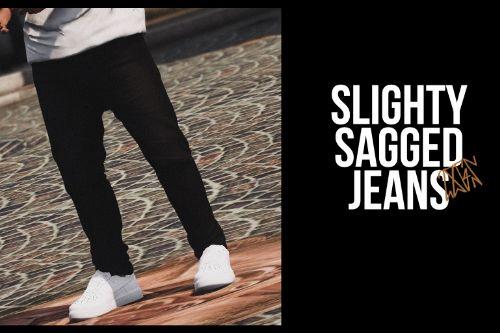 Slightly Sagged Jeans For MP Male