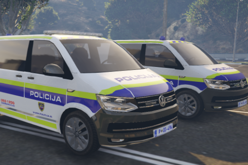 Slovenian Police Volkswagen Transporter [Replace | ELS | Template]