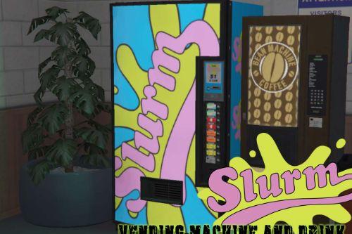 Slurm Vending Machine & Drink